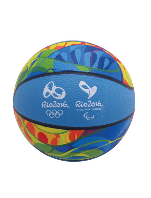 Mini Bola de Basquete Azul - Jogos Olimpicos